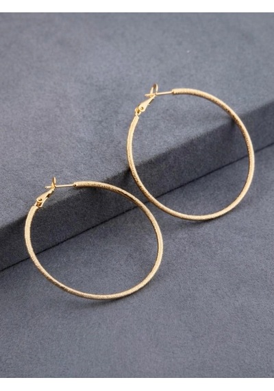 Gold Renk Cerrahi Çelik Halka Küpe Altın 38582966