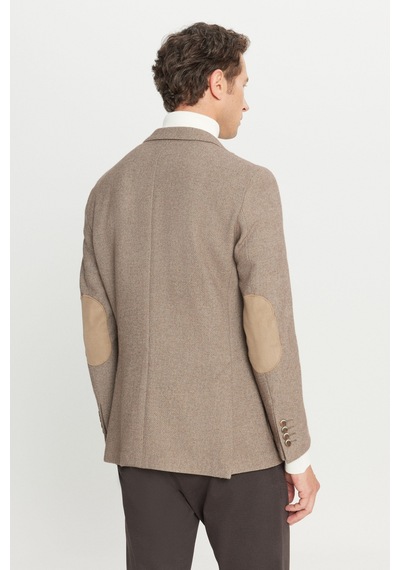Altınyıldız Classıcs Erkek Bej Yünlü Slim Fit Dar Kesim Mono Yaka Torba Cepli Esnek Blazer Ceket Altınyıldız Classıcs Erkek Bej Yünlü Slim Fit Dar Kesim Mono Yaka Torba Cepli Esnek Blazer Ceket
