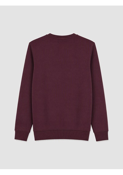 Lcwaıkıkı Classic Mürdüm Baskılı Erkek Kalın Sweatshirt