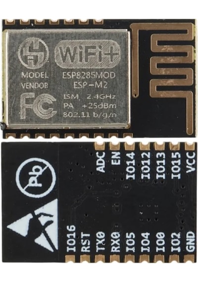 Esp8285-m2 Wifi Modülü 2.4ghz Kablosuz Alıcı Verici Dahili Pcb Antenli Haberleşme Kartı