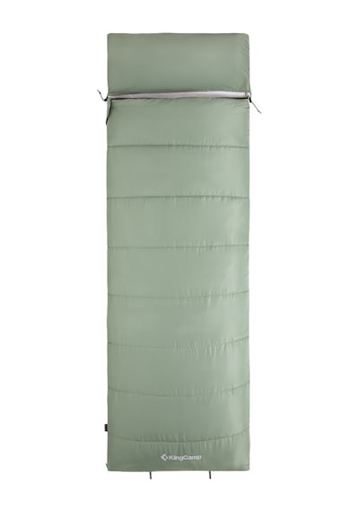 Kingcamp Vega 150 Comfort Uyku Tulumu Green Bej - Gri