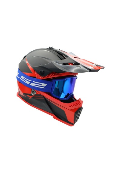 Ls2 Charger Goggles Motokross Gözlük Mavi