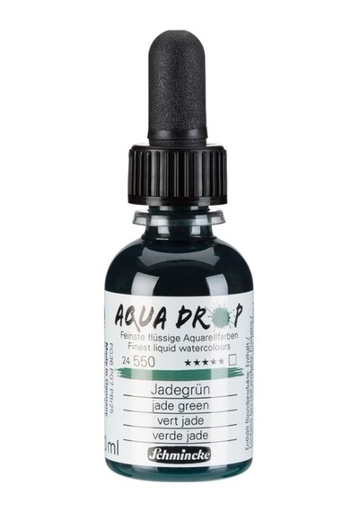Schmincke Aqua Drop Sıvı Suluboya 30ml - Jade Green