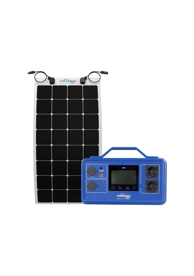 Tommatech Güç İstasyonu Paketi - 512wh Taşınabilir Güç Kaynağı + 110wp Flexible Güneş Paneli