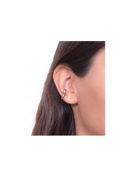 Kalp Gümüş Kıkırdak Msk2287 Rosegold Altın