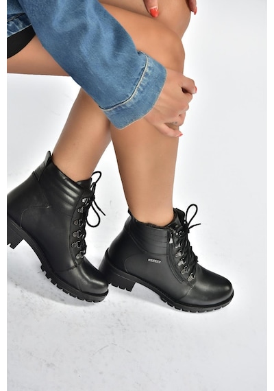 Fox Shoes V555085503 Siyah Hakiki Deri Comfort Ortopedik Taban Kadın Bot Siyah-hakiki Deri Fox Shoes V555085503 Siyah Hakiki Deri Comfort Ortopedik Taban Kadın Bot Siyah-hakiki Deri