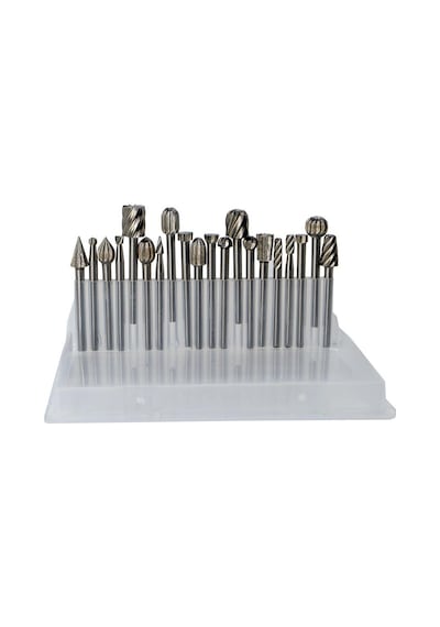 6590 Mini Ahşap Oyma Freze Uç Seti 20 Parça Sap: 3mm