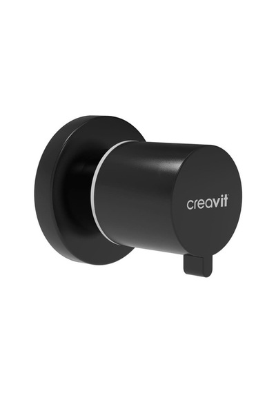 Creavi̇T Ac50L.Sym Siyah Mat Aç-Kapa Ara Kesme Valfi 1/2' (445738088)