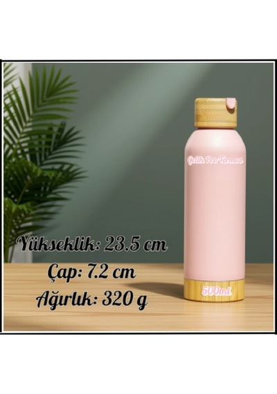 Uyguna-yakala 500 Ml Somon Çelik Termos-erm.177