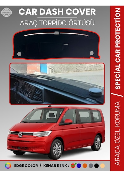 Volkswagen Transporter T7 2021+ Torpido Örtüsü Ön Göğüs Koruma Torpido Koruma Tam Uyum Uv Koruma - 405 Stiloto