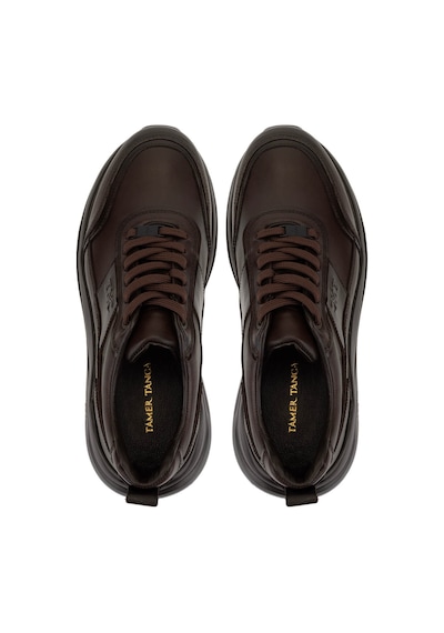 Tamer Tanca Erkek Hakiki Deri Kahverengi Sneakers & Spor Ayakkabı 298 3160-30219 Erk Ayk Sk25-26 Kahve Sılver Kahverengi