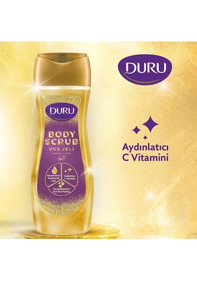 Duru Body Scrub Duş Jeli, Gold, 450 Mililitre Diğer