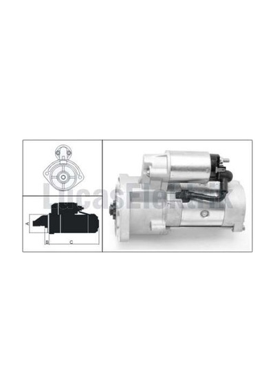 MARS MOTORU 12V 2.5 KW 9 DIS FORD MAVERICK NISSAN PINK UP TERRANO II URVAN COMMERCIAL MOTOR LIBE LUCAS LES0082 OEM