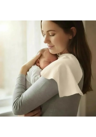 Babyjem Bürümcük Anne Omuz Örtüsü Ekru