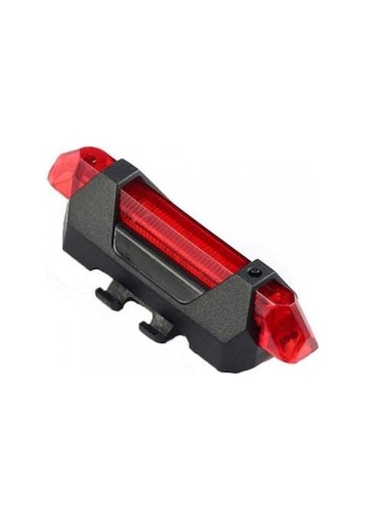 Bisiklet Işığı Led Stop   Arka Ikaz Işık Lamba Usb Şarjlı 4 Mod Kırmızı