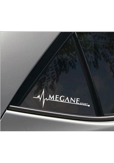 Oto Megane 2 Nabız Kalp Atışı Sticker 2 Adet Kelebek Cam