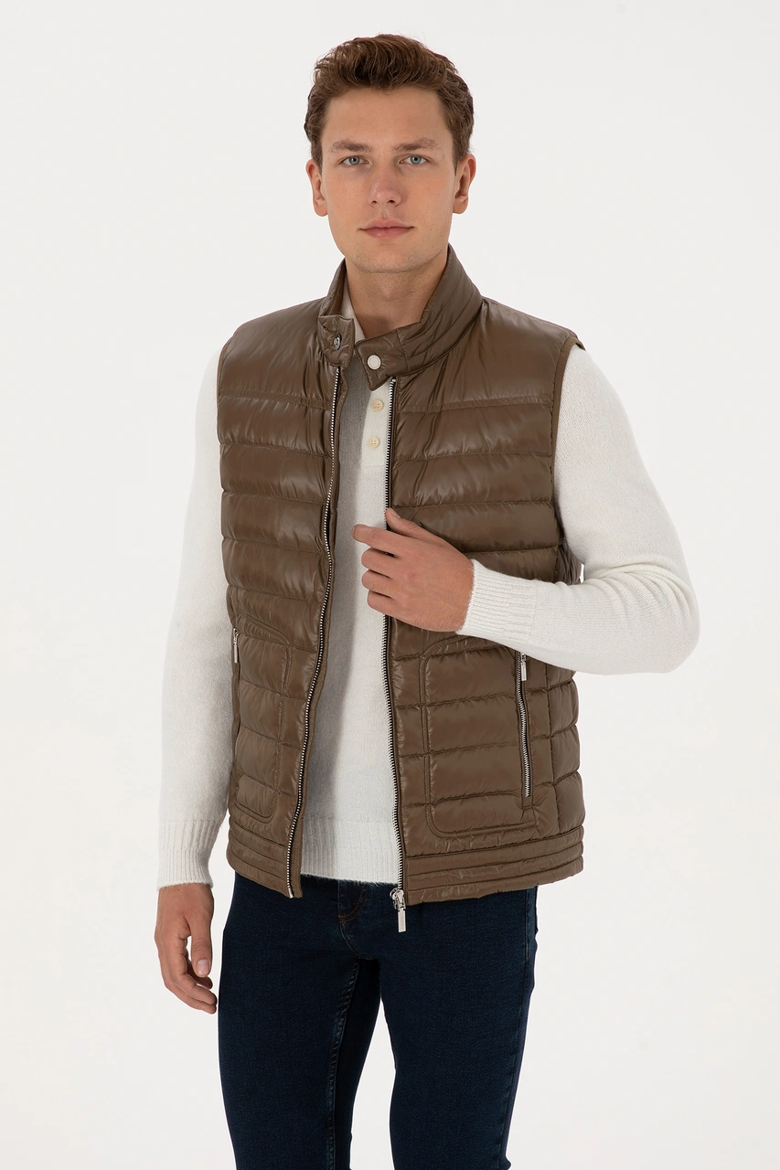 U.s. Polo Assn. Erkek Haki Yelek Dokuma 50310306-vr027 Haki