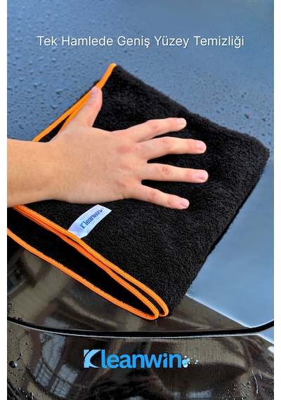 Atlas 50x100cm Premium Mikrofiber Araba Kurulama Bezi Maxi Boy Ultra Emici Oto Kurulama Havlusu