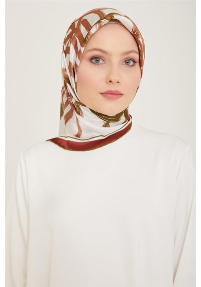 Armine Twill İpek Eşarp 24ya9123 53 - Desenli