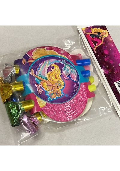 Barbie Kaynana Dili, Parti Düdüğü, 6lı Paket Uzayan Parti Düdüğü,uzat Çek Düdük Diğer