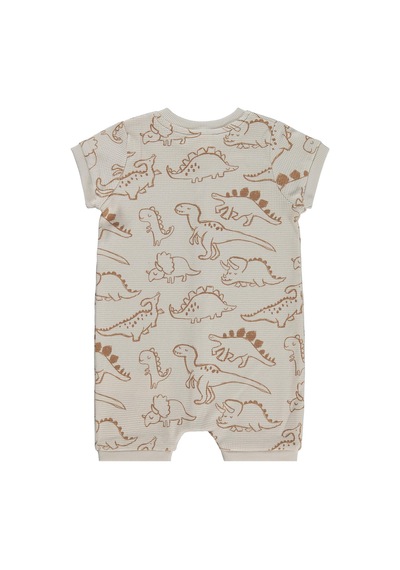 Civil Baby Kontür Dinozor Empirme 6-18 Ay Tulum - Bej Taş Rengi