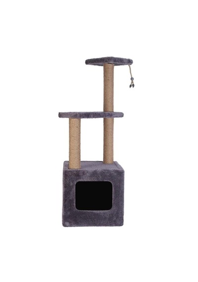 Reyo Pet Stepli Yuvalı Kare Serisi Kedi Tırmalaması Gri 115 CM