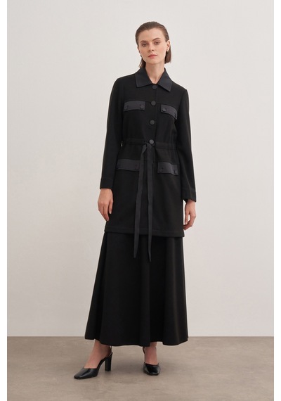 Aker 24aw18179111 Küçük Beden Kap Siyah
