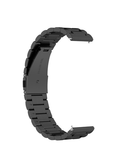 Caseonn Realme Techlife Watch R100 Kordon Paslanmaz Çelik Metal Kayış Siyah