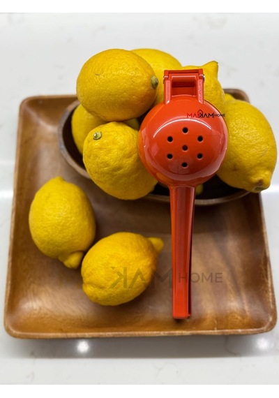 Renkli Döküm Limon Sıkacağı Limon Presi Büyük Boy, Rennkli Metal Limon Sıkacağı, Döküm Naranciye Sıkacağı Turuncu Çok Renkli