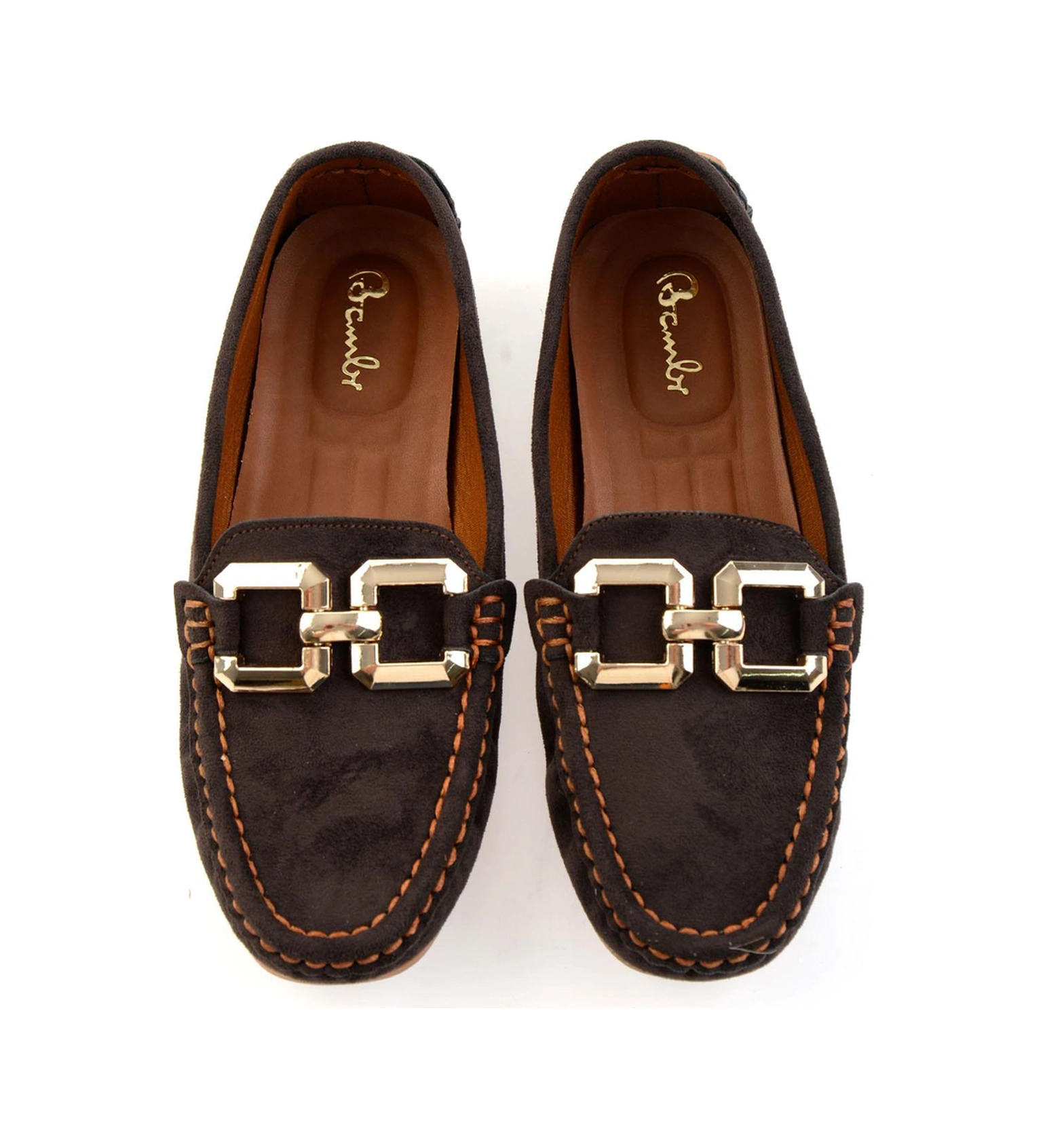 Bambi Kahve Kadın Loafer Ayakkabı K01309100672 Kahve