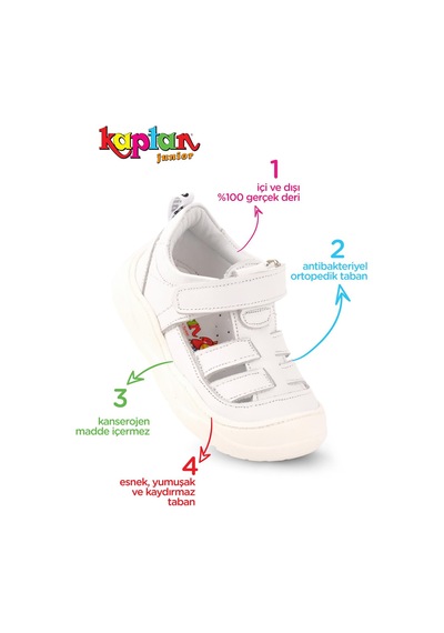 Kaptan Junior İlkadım Hakiki Deri Erkek Bebek Ortopedik Ayakkabı İmse 512 001