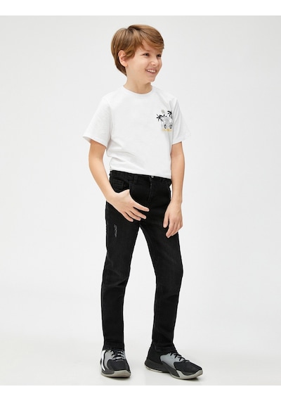 Koton Kot Pantolon Düz Paça Normal Bel - Straight Jean Beli Ayarlanabilir Lastikli Antrasit 3skb40007td 3SKB40007TD045 Antrasit Koton Kot Pantolon Düz Paça Normal Bel - Straight Jean Beli Ayarlanabilir Lastikli Antrasit 3skb40007td 3SKB40007TD045 Antrasit