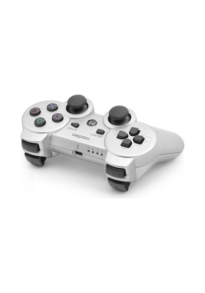 Metalik Gümüş Gamepad Ps3 Uyumlu Kablosuz Kontrol Cihazı