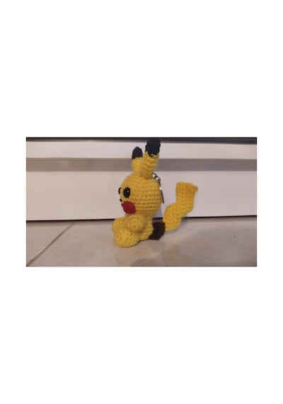 Pokemon Pikachu Amigurumi Anahtarlık Sarı