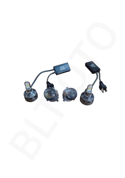 H4 Ultra Mercekli Led Xenon Sökülür Takılır Mercekli 24 Bin Lümen 120w