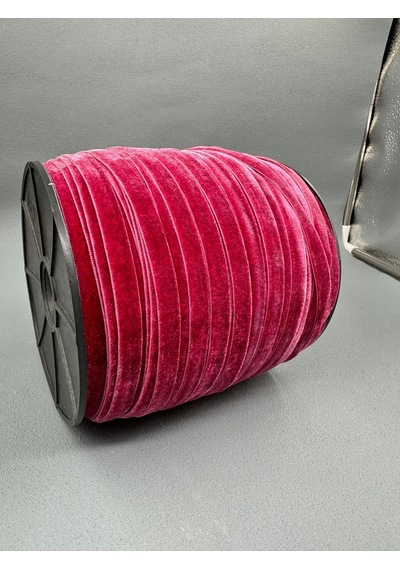 Paşateks- 1 Cm Düz Kadife-5 Metre -a.bordo