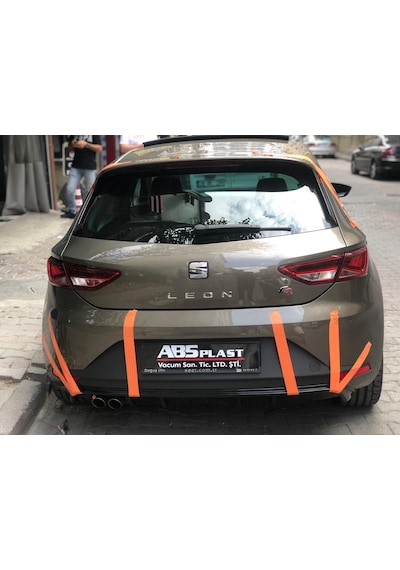 Seat Leon Mk3 Fr 2013- Difüzör (plastik) Arka Tampon Ek-difüzör