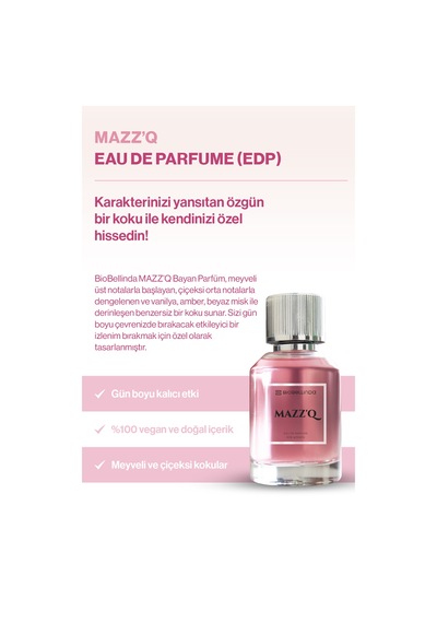 Mazz'q Eau De Parfume For Women 50 Ml Çiçeksi