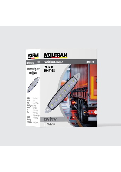 Led Yan Pozisyon Lambası Beyaz Renk Parmak Led 12v 3w E9-r10 Belgeli