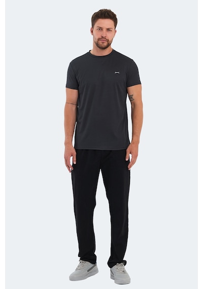 Slazenger OMAR KTN Erkek  Siyah Tişört