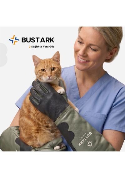 Bustark Koruma Eldiveni Kedi Tutma Eldiveni Dirseğe Kadar Çift - Bt-55-pro