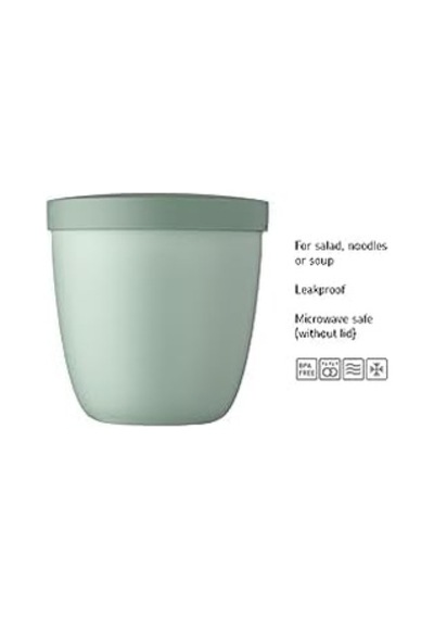 Elipse Snackpot Beyaz 500 Ml Pratik Kap Gıdaların Saklanması Ve Taşınması İçin Derin Dondurucuya Uygun Bulaşık Makinesinde Yıkanabilir, Pp, 107 Mm