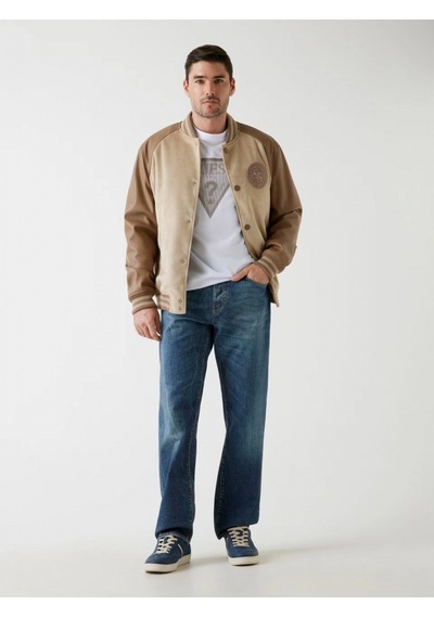 Guess Varsity Erkek Çok Renkli Bomber Ceket M5bl2bk1062-fn47 Çok Renkli
