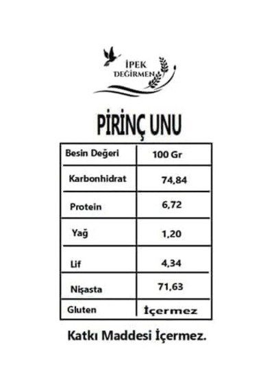 250 Gr Glutensiz Pirinç Unu Doğal Katkısız Diğer