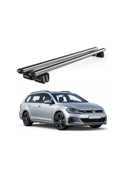Pençe Volkswagen Golf 2014 Ve Sonrası Uyumlu Gri Ara Atkı Port Bagaj Tavan Barı