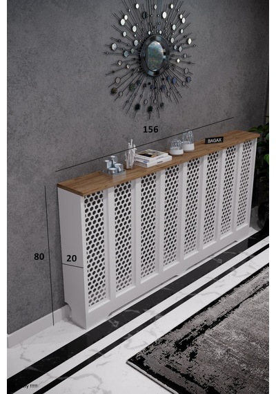 Petek Kaplama Modern Radyatör Kapatma Ünitesi Ön Panel Mdf Tasarım İç Ölçü 156 Cm Dış Ölçü 160 Cm Petek 156 Beyaz Üstü Çam D6 Petek Kaplama Modern Radyatör Kapatma Ünitesi Ön Panel Mdf Tasarım İç Ölçü 156 Cm Dış Ölçü 160 Cm Petek 156 Beyaz Üstü Çam D6