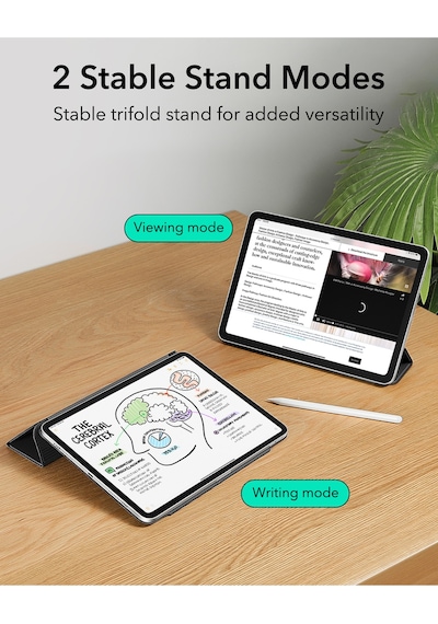 iPad Uyumlu  Air 13 M3/m2 Rebound Manyetik Kılıf - Siyah Kapaklı Kılıf