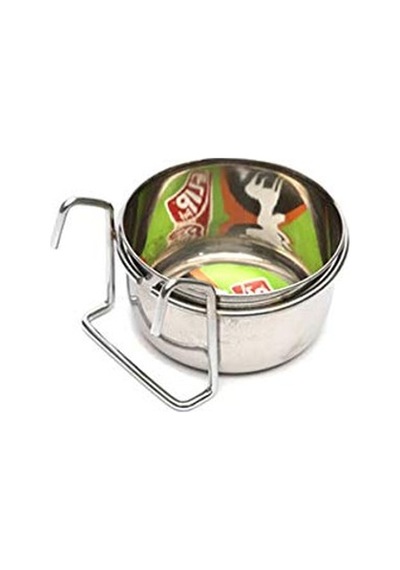 Çelik Askılı Kuş Yemliği, 5 Oz Kapasite