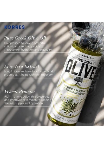 Pure Greek Olive Shower Gel Olive Blossom 250 Ml - Saf Zeytinyağlı Duş Jeli - Zeytin Çiçeği Diğer
