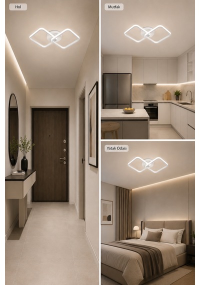 AvizeGO Tilya Led Plafonyer Avize Beyaz Işık